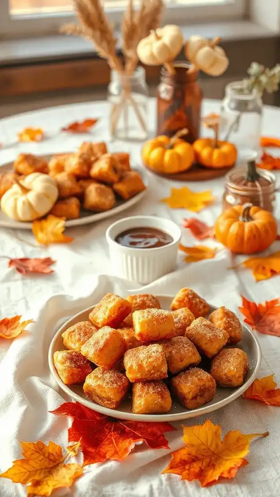 crispy churro bites dessert