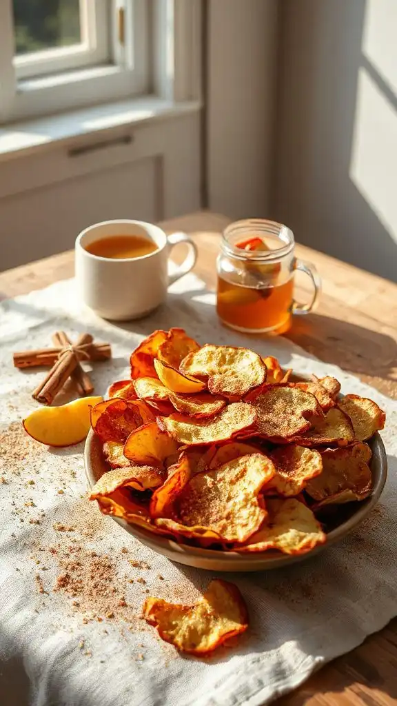 crispy cinnamon sugar apples