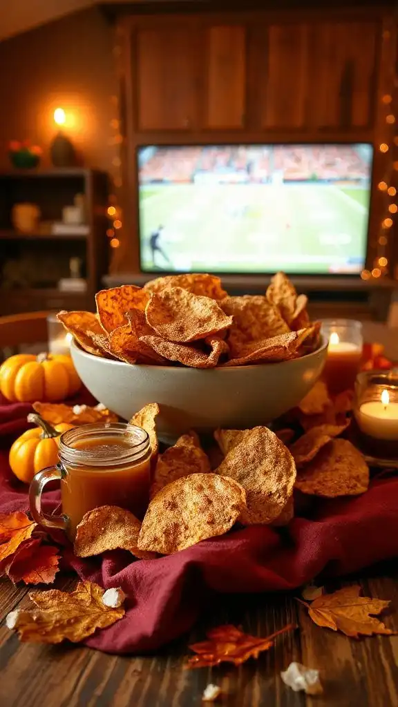 crispy cinnamon sugar chips