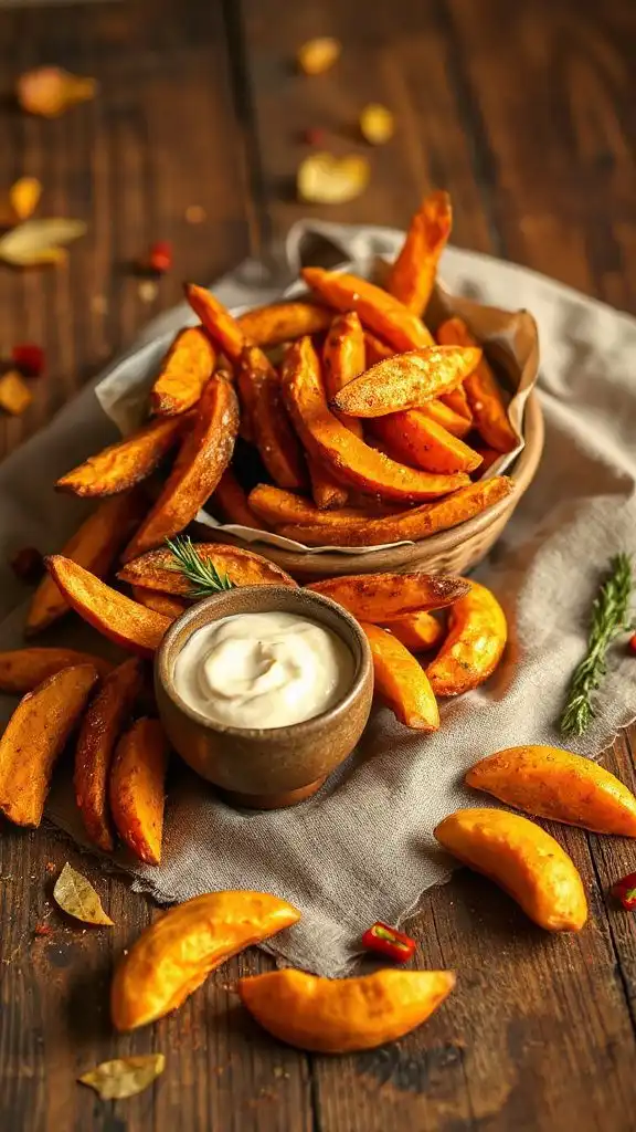 crispy curry sweet potato fries