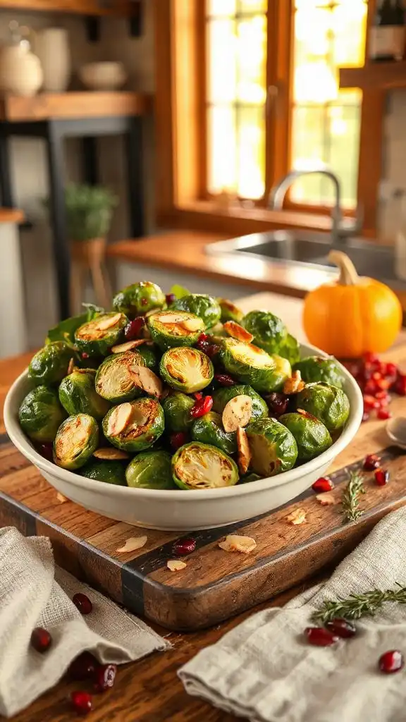 crispy maple balsamic brussels sprouts