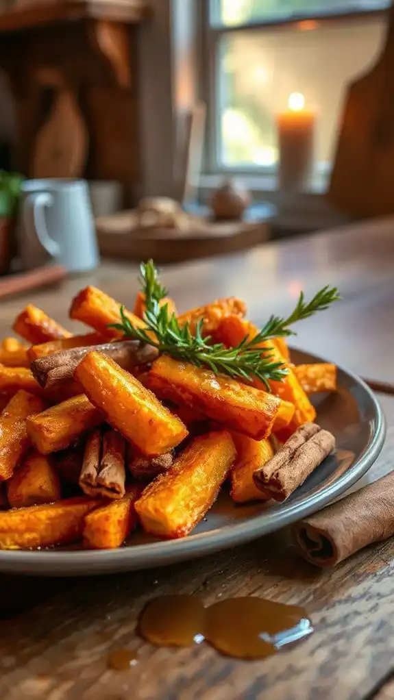 crispy maple cinnamon butternut squash