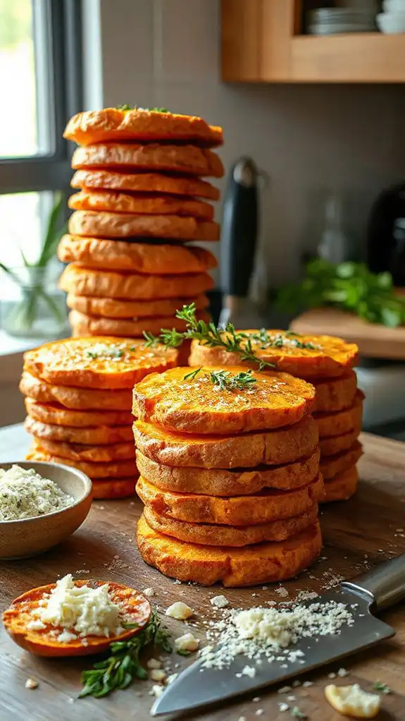 crispy parmesan thyme preparation