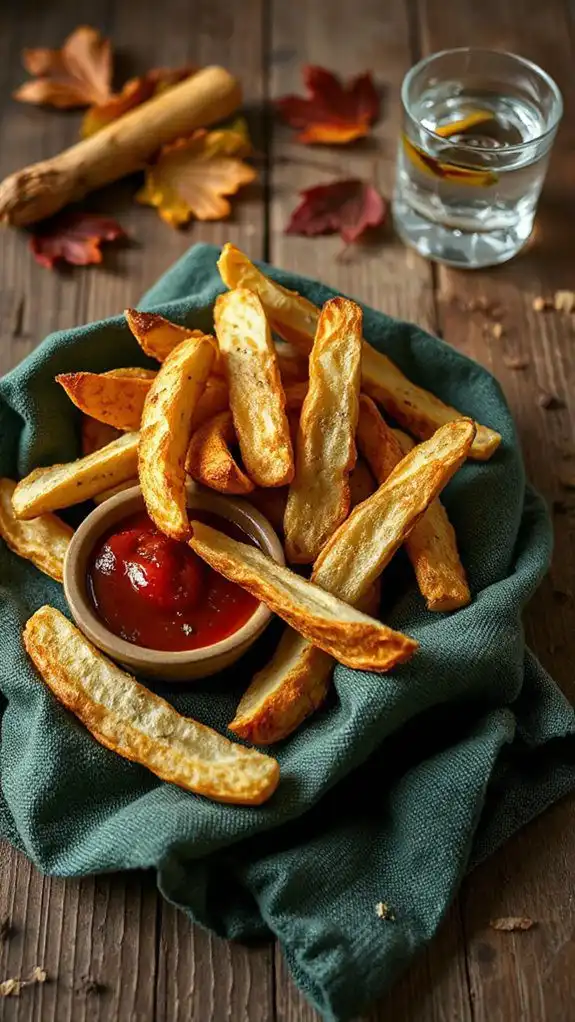 crispy parsnip fries recipe