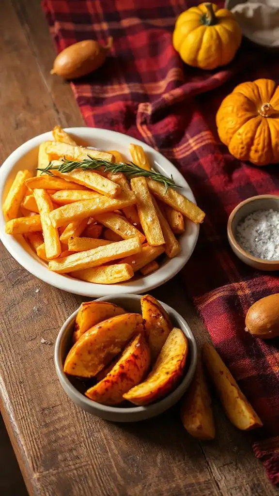 crispy rosemary infused french fries