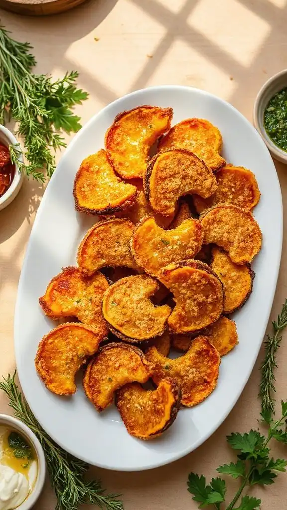 crispy squash crisps appetizers