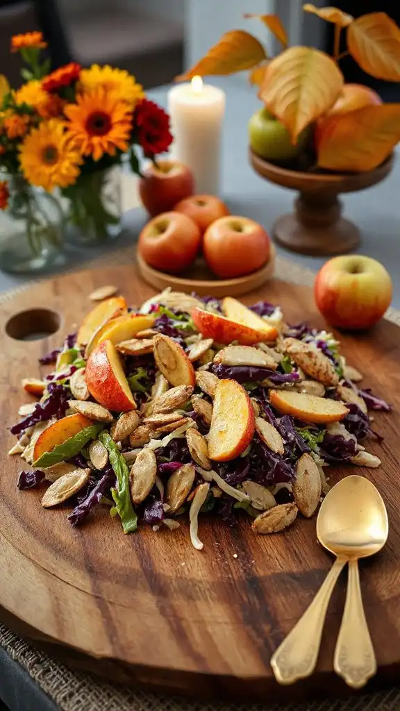 crispy tangy autumn coleslaw
