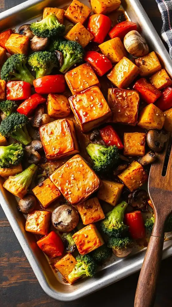 crispy teriyaki tofu dinner