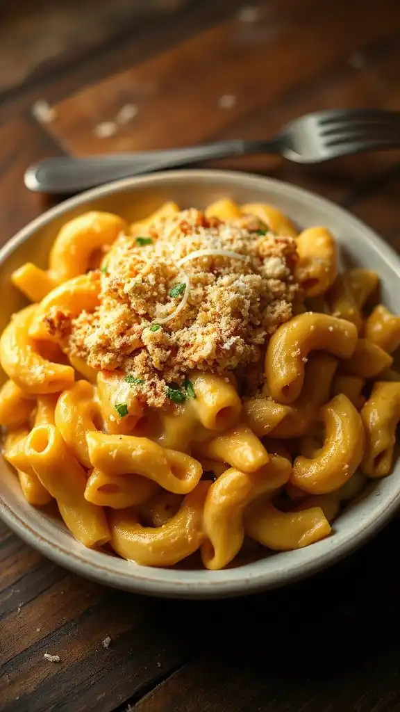 crispy topped mac and cheese