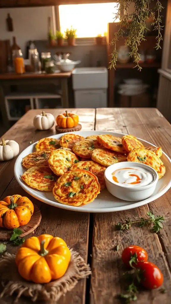 crispy vegetarian zucchini fritters