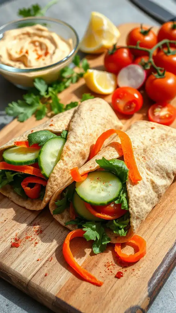 crispy veggie wrap recipe