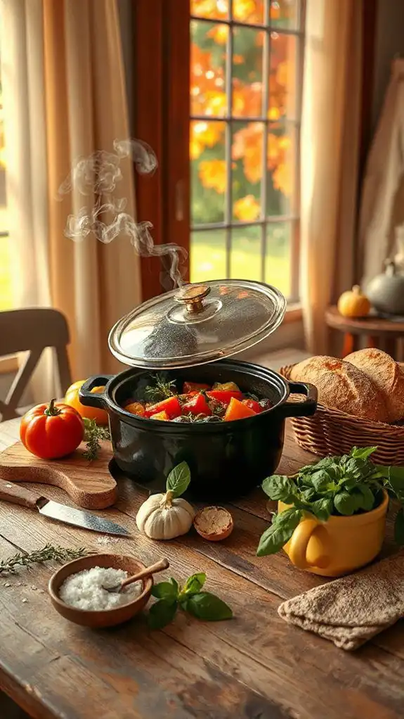 crockpot fresh herb ratatouille