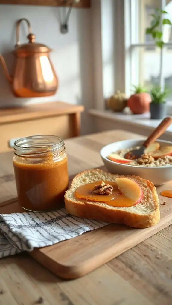 crockpot spiced maple apple butter