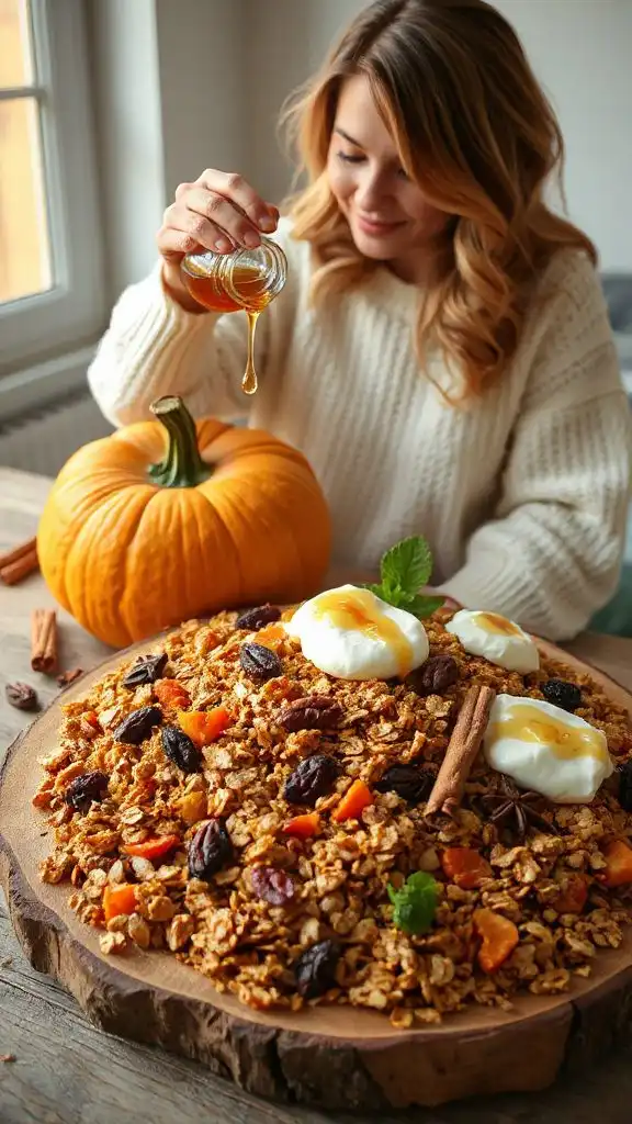 crunchy pumpkin spice granola