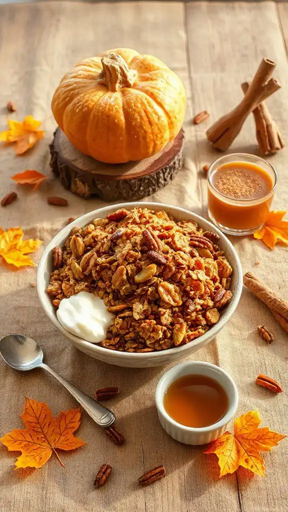 crunchy pumpkin spice granola