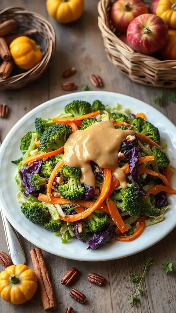 crunchy slaw with maple dressing