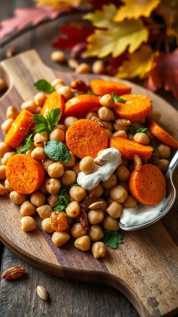 curried carrot chickpea salad