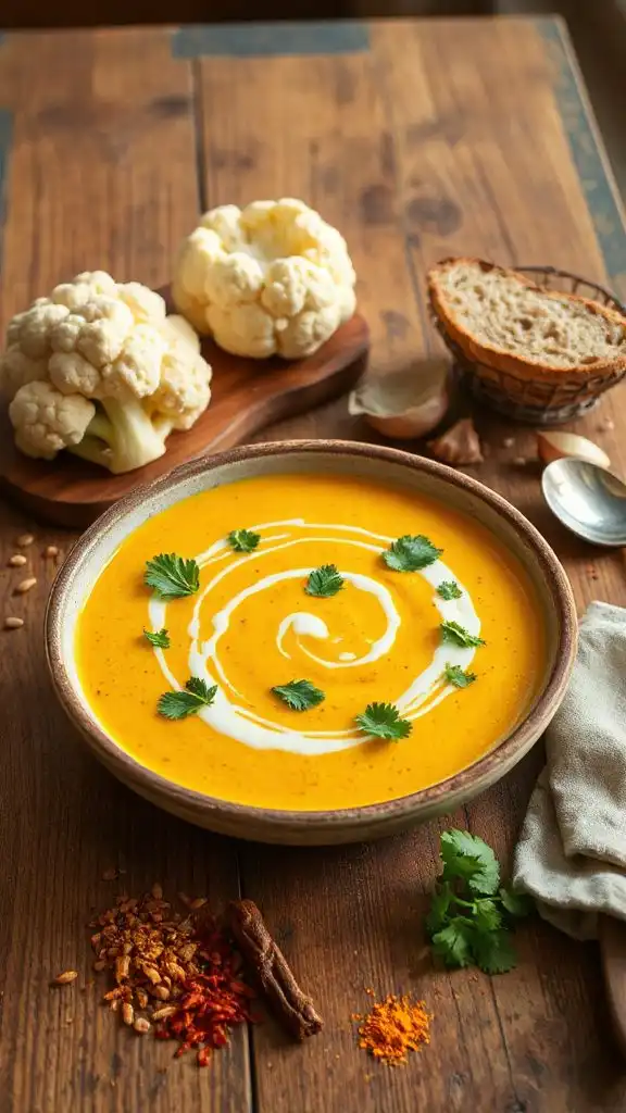 curried cauliflower soup recipe
