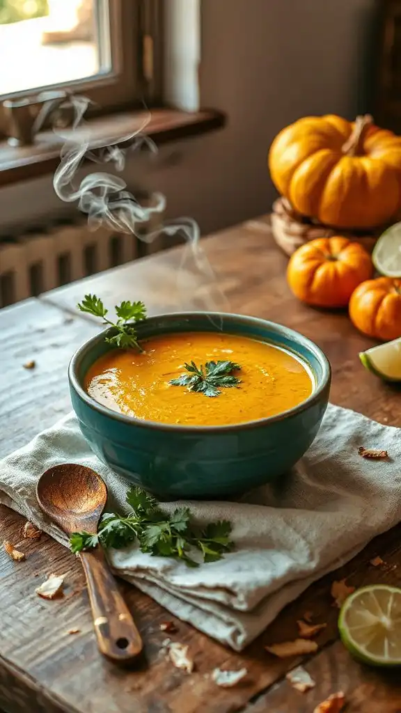 curried coconut pumpkin soup