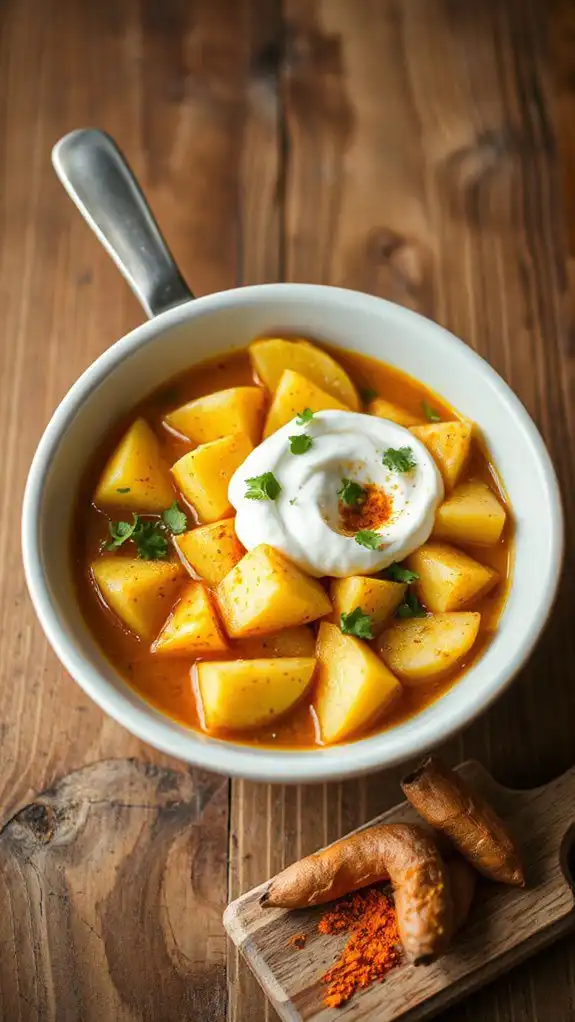 curried parsnip potato stew