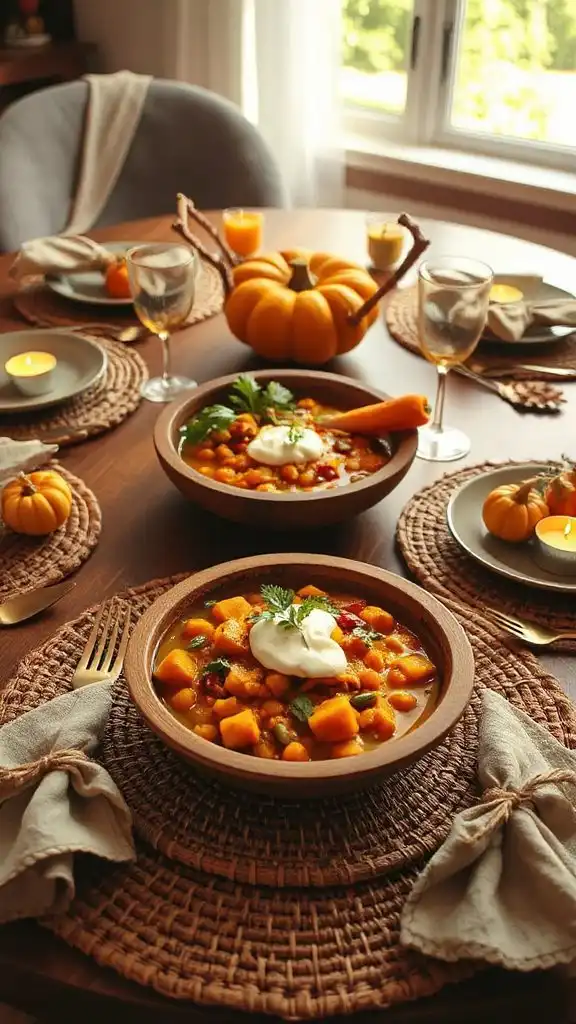curried pumpkin chickpea stew