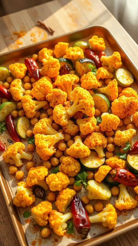 curry cauliflower chickpeas recipe