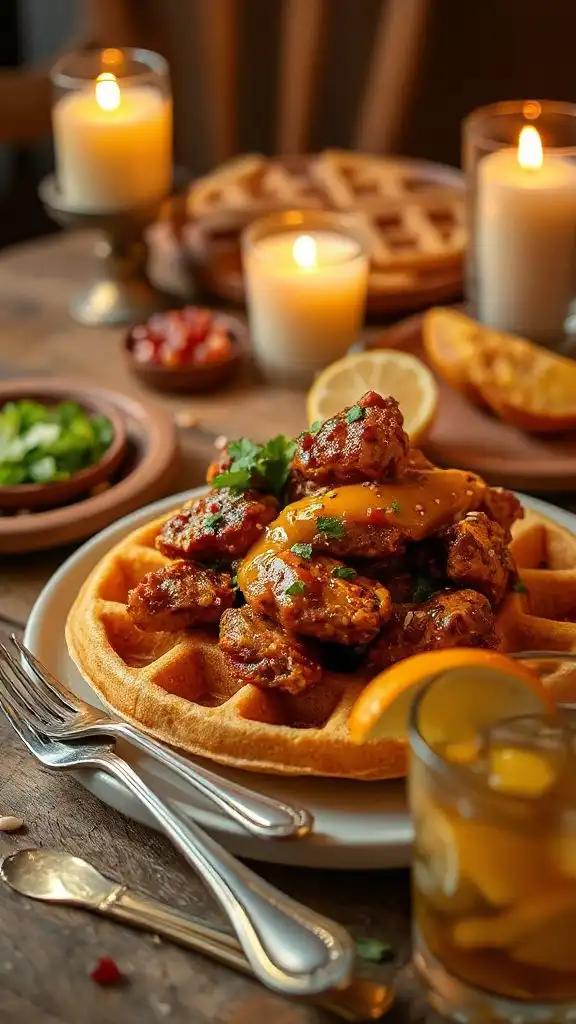 curry chicken waffle delight curry chicken waffle delight