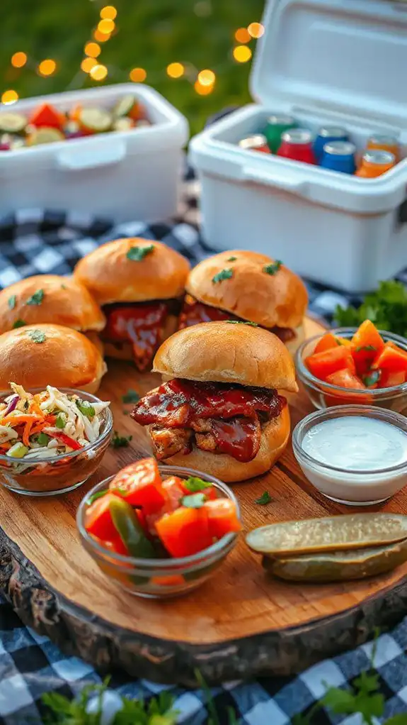 customizable bbq chicken sliders