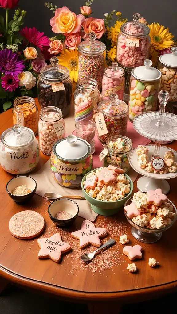 customizable candy jars celebration