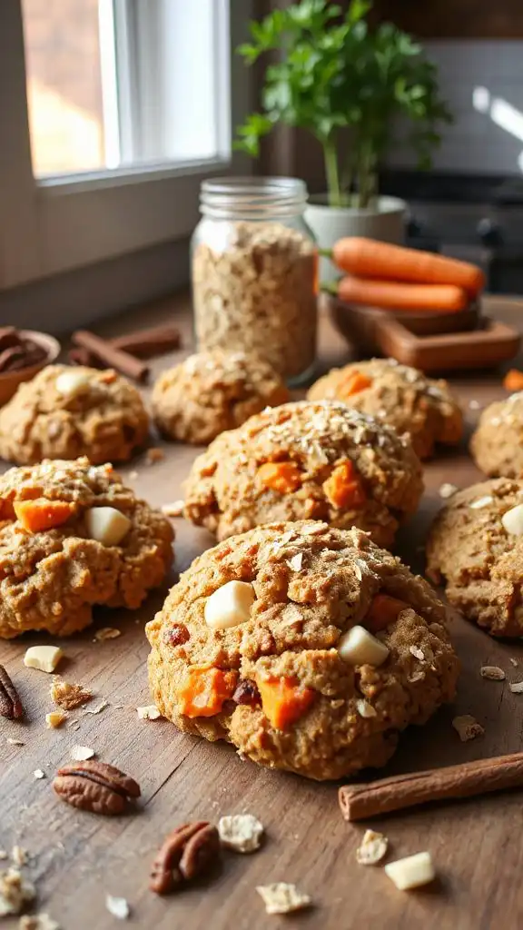 customizable carrot oat cookies