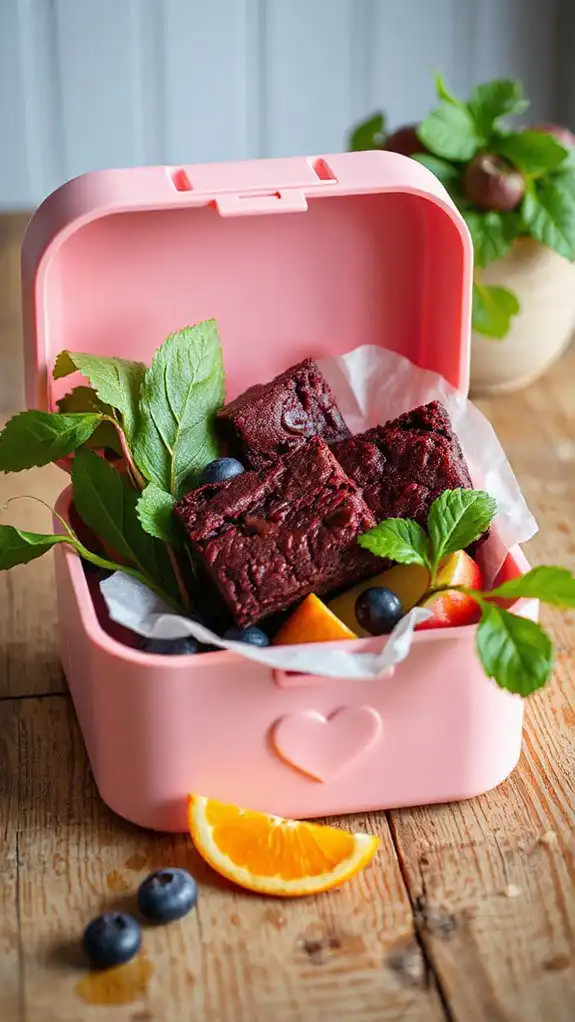 customizable fudgy beet brownies