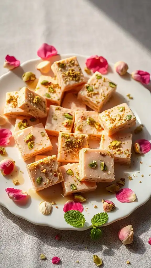 cut chilled dessert slices