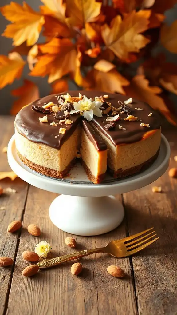 dairy free almond joy cheesecake