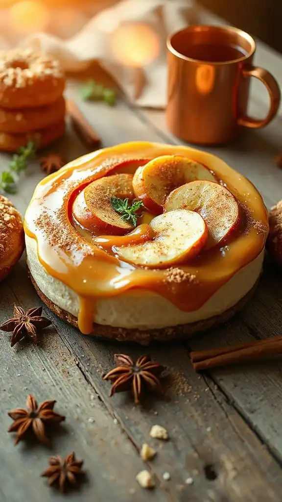 dairy free apple cinnamon cheesecake
