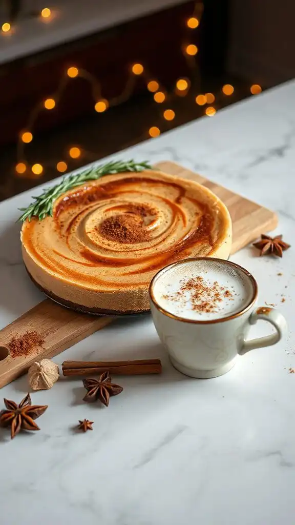 dairy free chai cheesecake delight