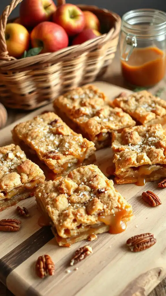 decadent apple crisp bars