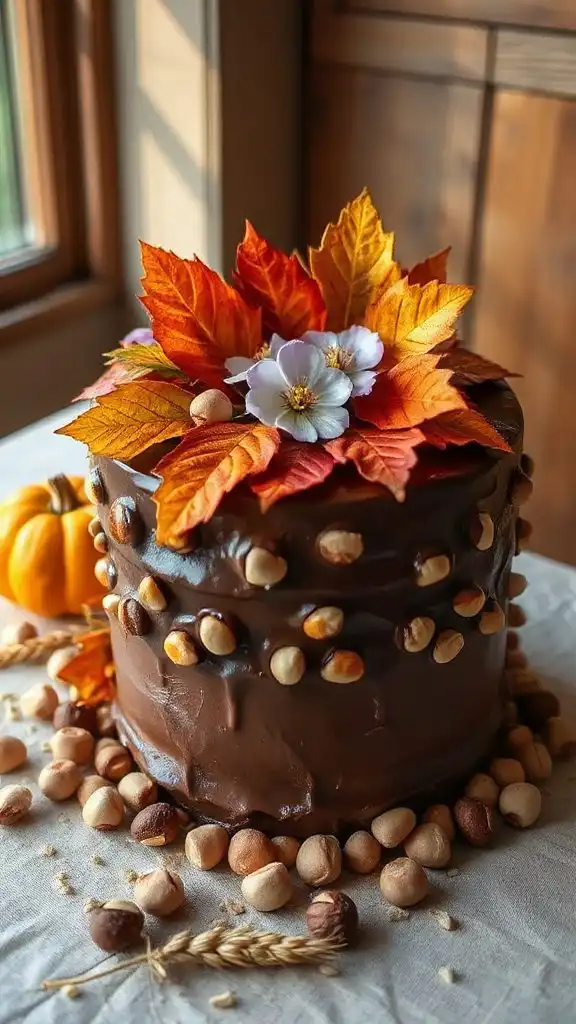 decadent autumn inspired cake