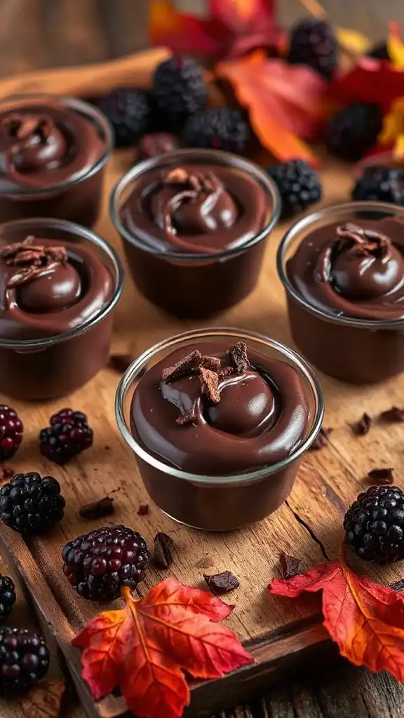 decadent blackberry chocolate truffles