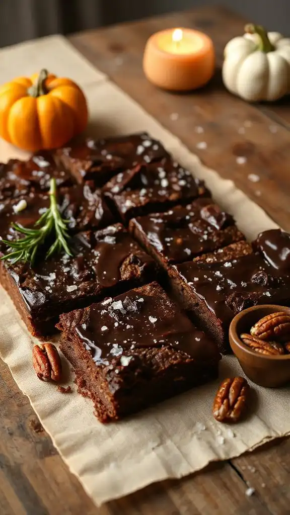 decadent bourbon infused brownies