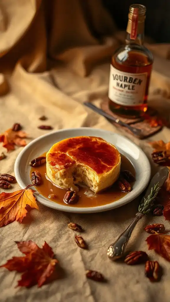 decadent bourbon maple dessert