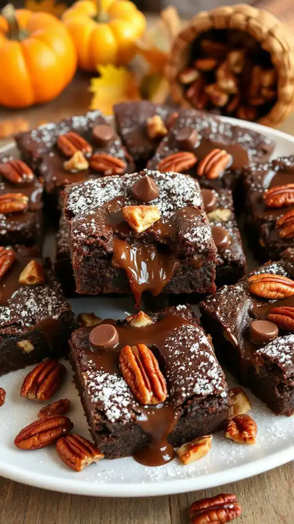 decadent brownies with pie