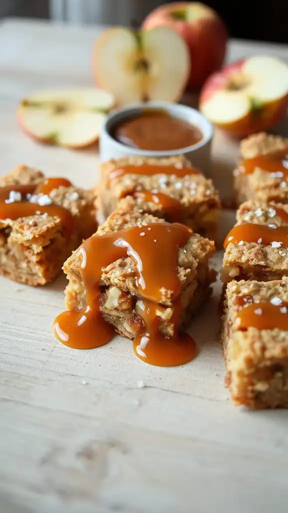 decadent caramel apple blondies decadent caramel apple blondies
