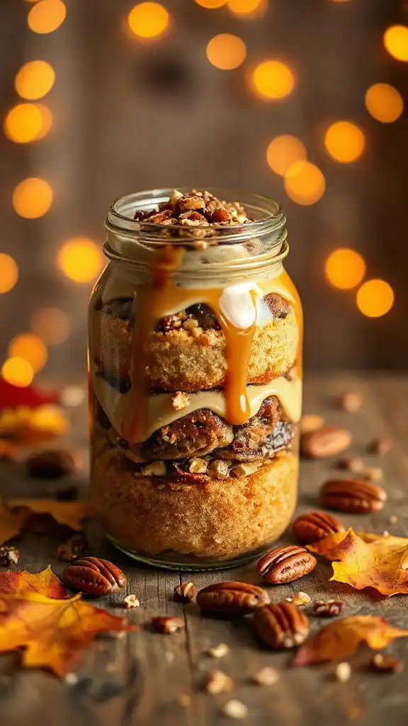 decadent caramel pecan dessert