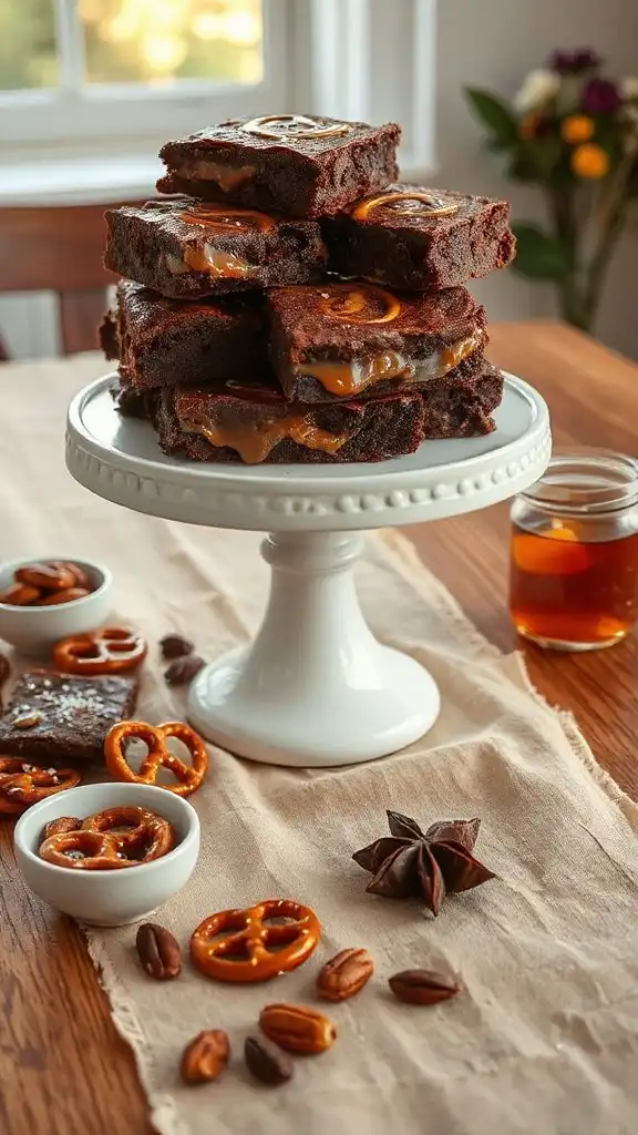 decadent caramel pretzel brownies decadent caramel pretzel brownies