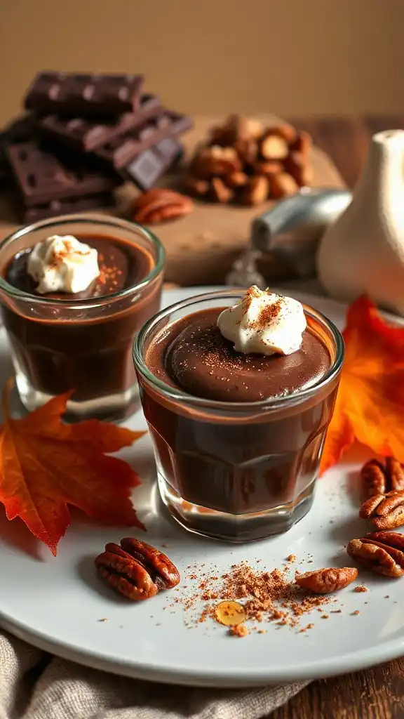 decadent chai chocolate mousse