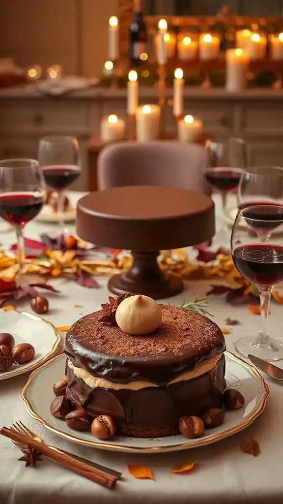 decadent chocolate chestnut mousse
