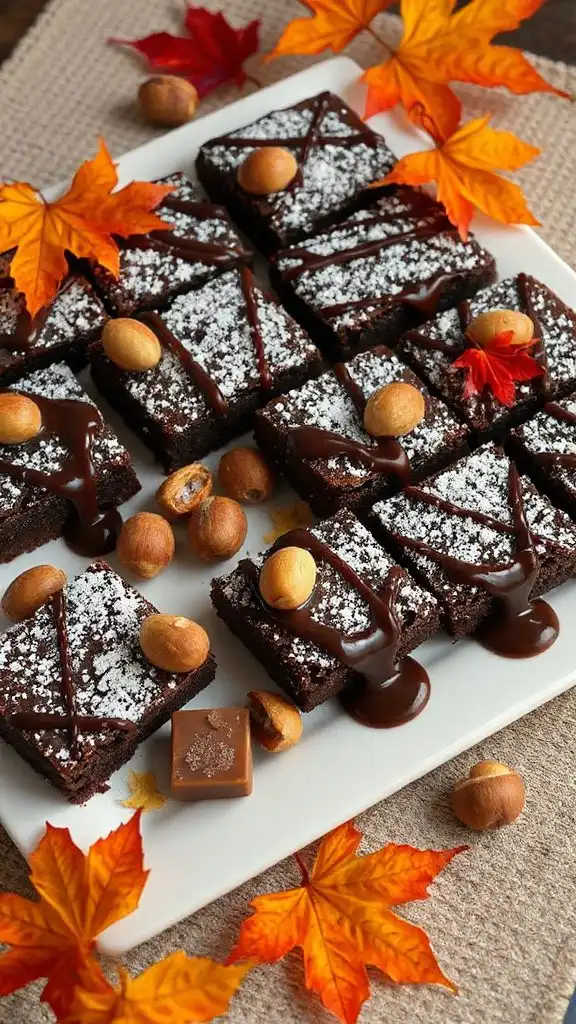 decadent chocolate hazelnut brownies