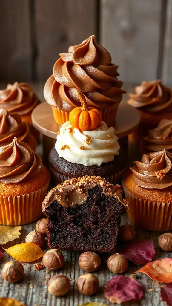 decadent chocolate hazelnut cupcakes