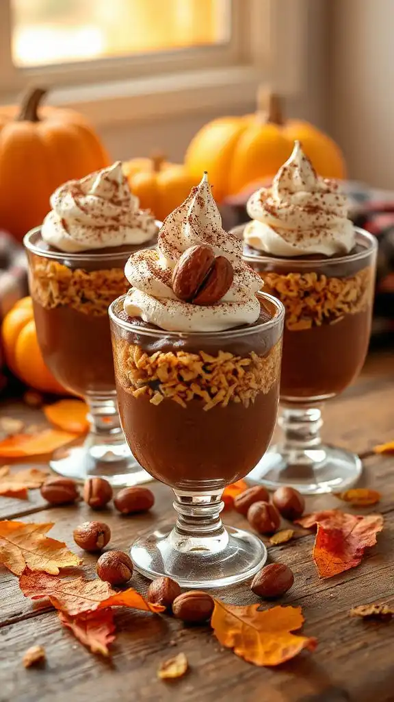 decadent chocolate hazelnut mousse