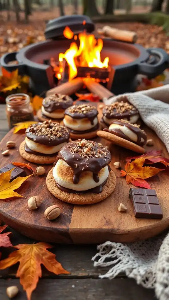 decadent chocolate hazelnut s mores